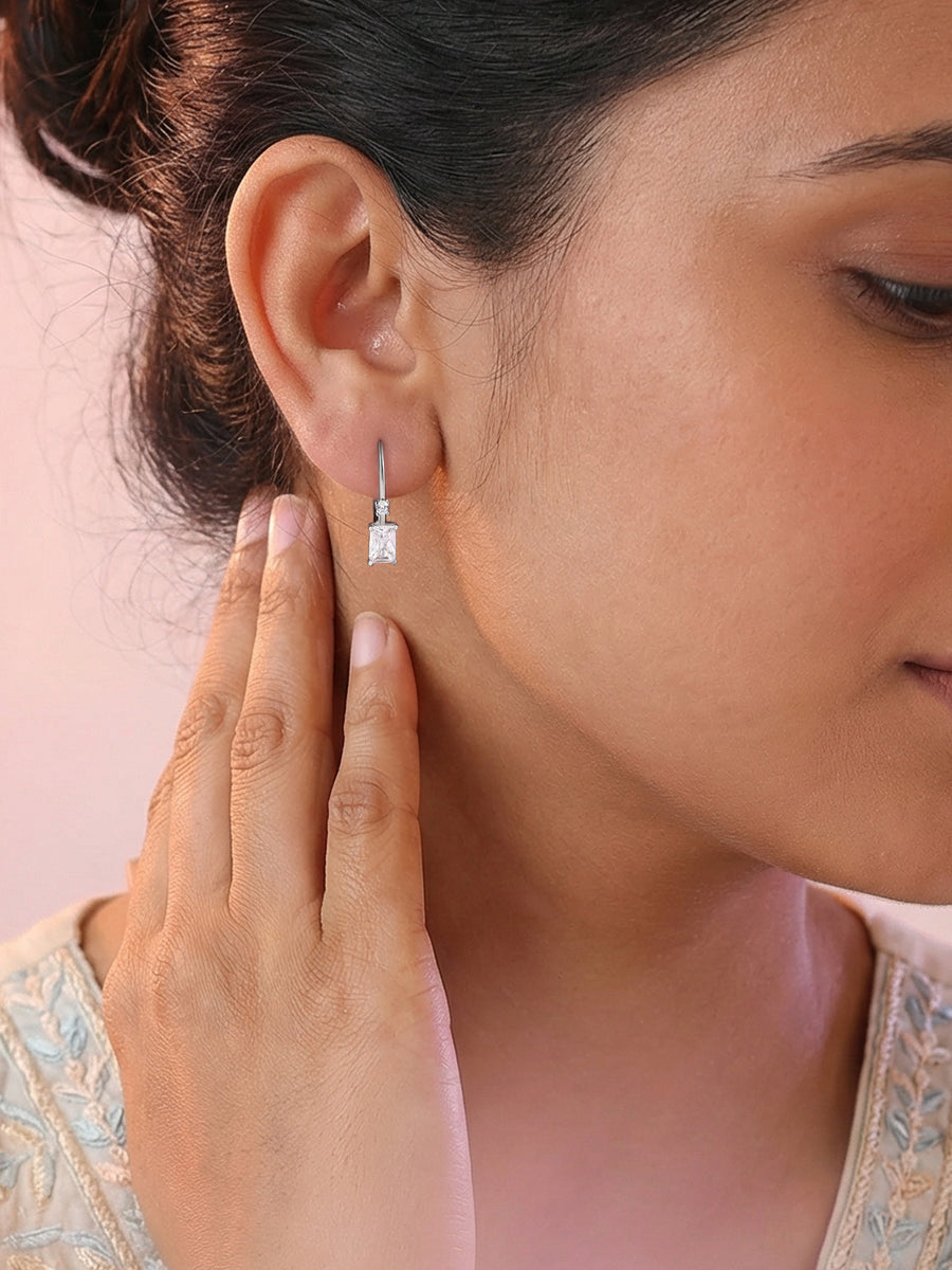 Eternal Spark Silver Earrings