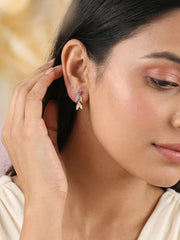 Tanzanite Leaf Earrings