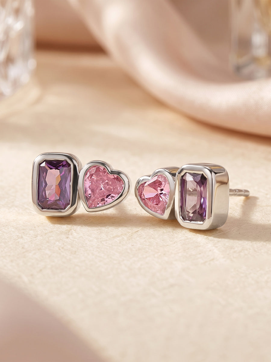 Toi Et Moi Dual Solitaire Studs