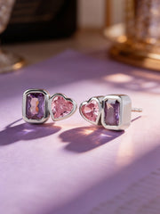 Toi Et Moi Dual Solitaire Studs