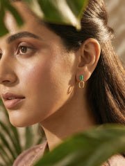 Natural Emerald Drop Earrings