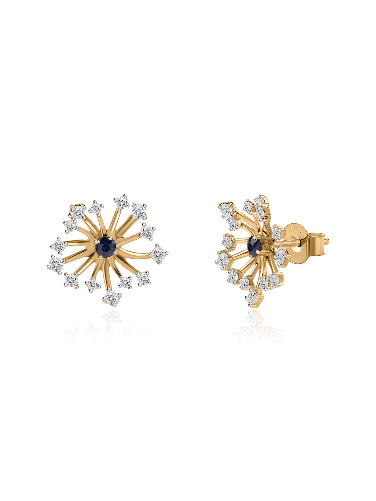 Blue Sapphire Sparkle Earrings