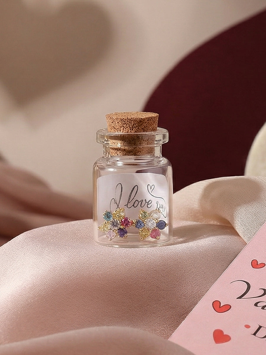 Color Pops Gold Earrings For Women