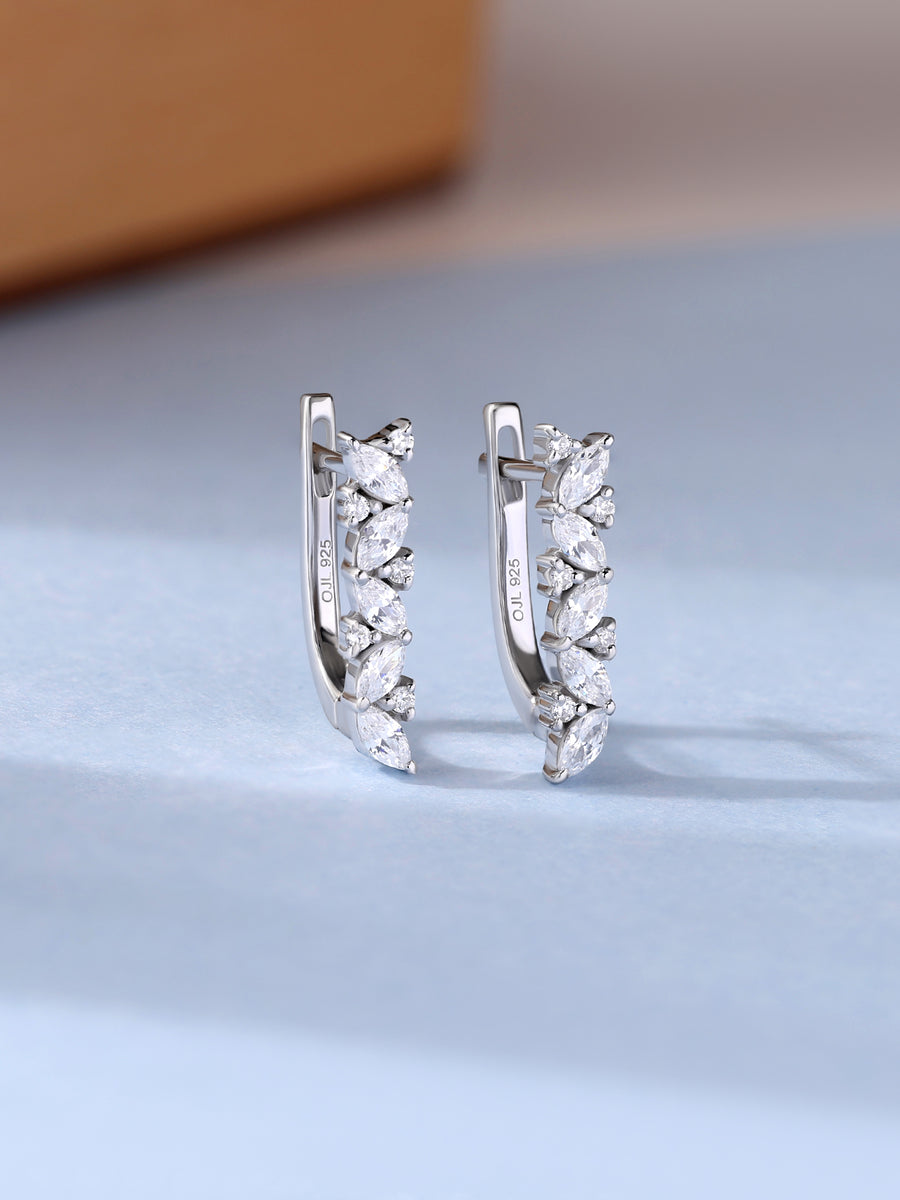 Celestial Cascade Silver Earrings