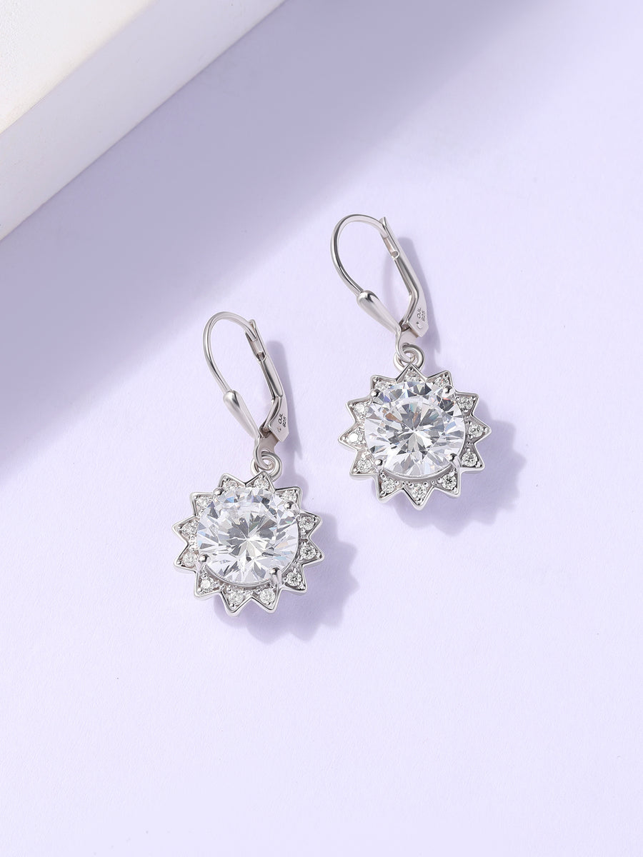 Starlight Bloom Silver Earrings