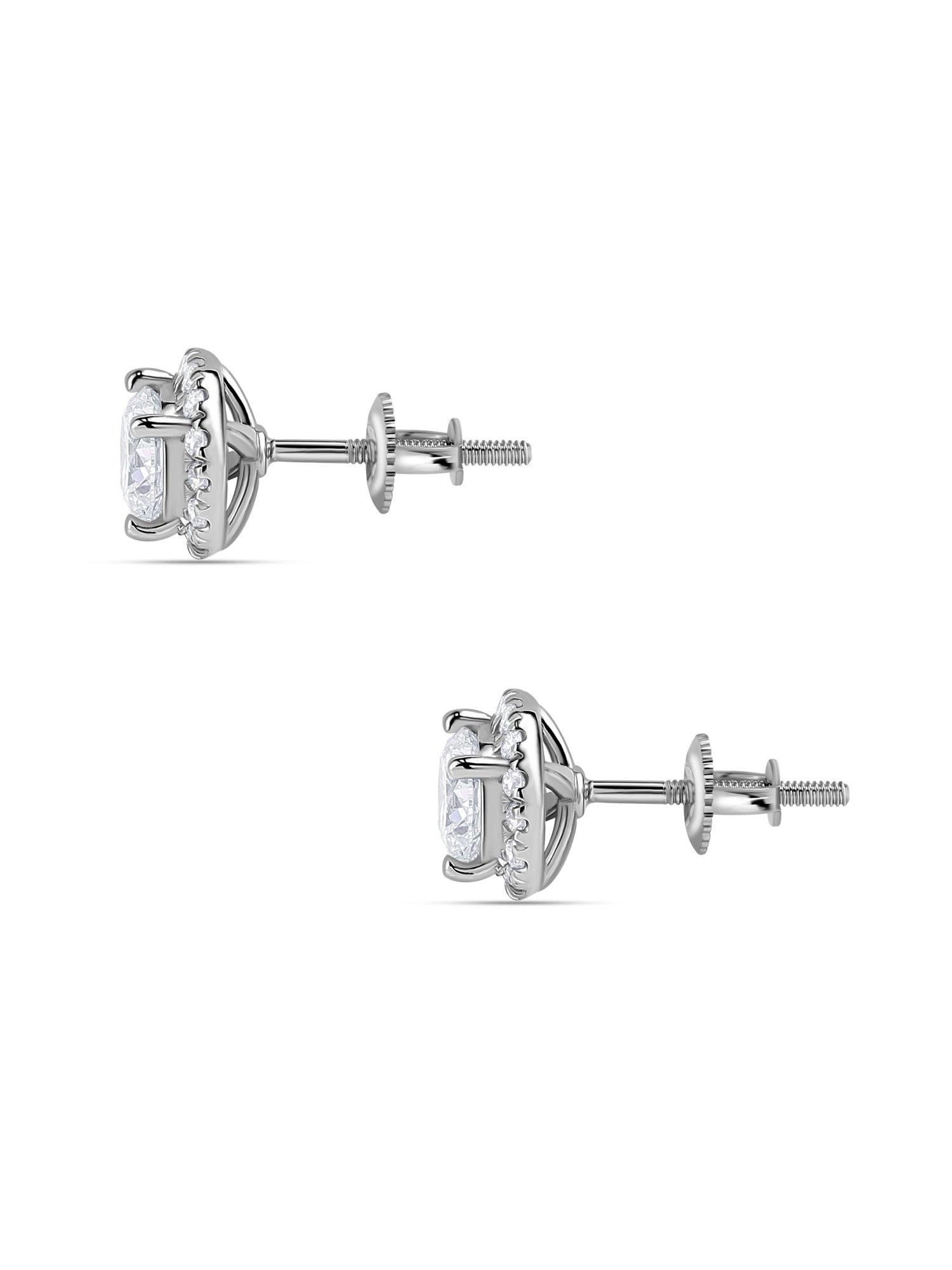 Classic 1 Carat Round Lab-Grown Diamond Studs