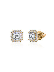 1.5 Carat Asscher Stud Earrings
