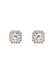 1.5 Carat Asscher Stud Earrings