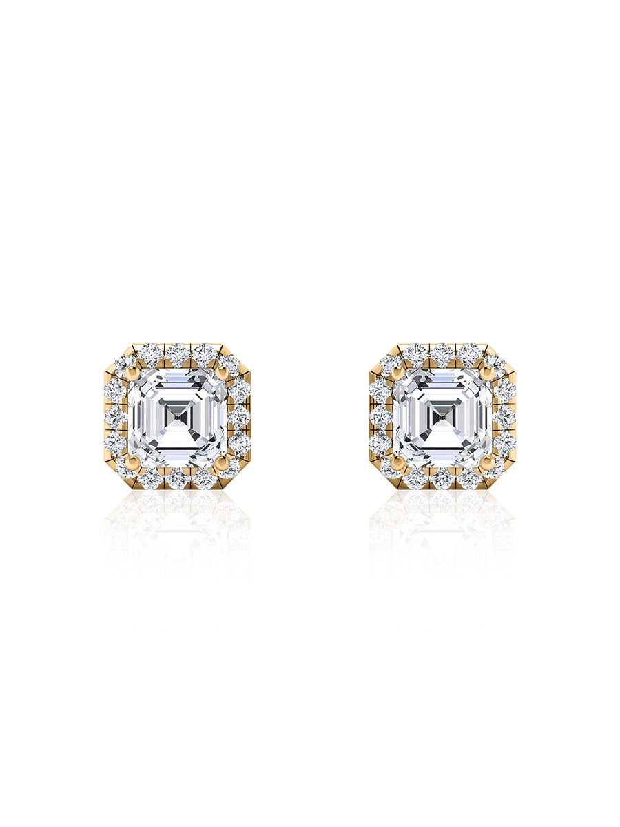 1.5 Carat Asscher Stud Earrings