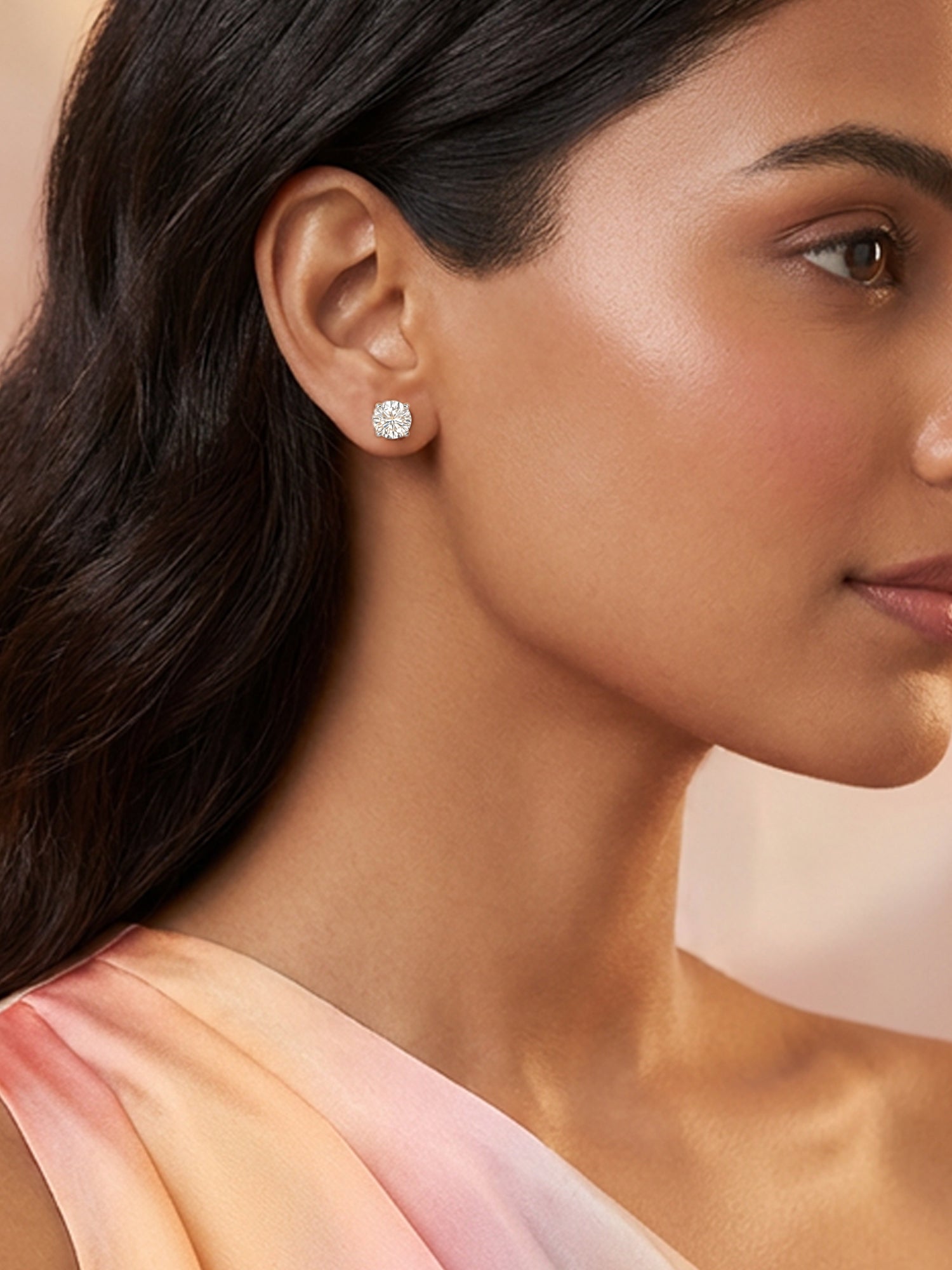 1.50 Carat Diamond Solitaire Earrings For Women