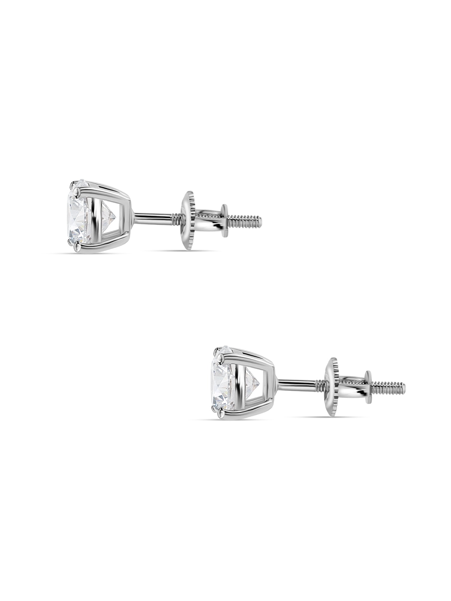 1.50 Carat Diamond Solitaire Earrings For Women