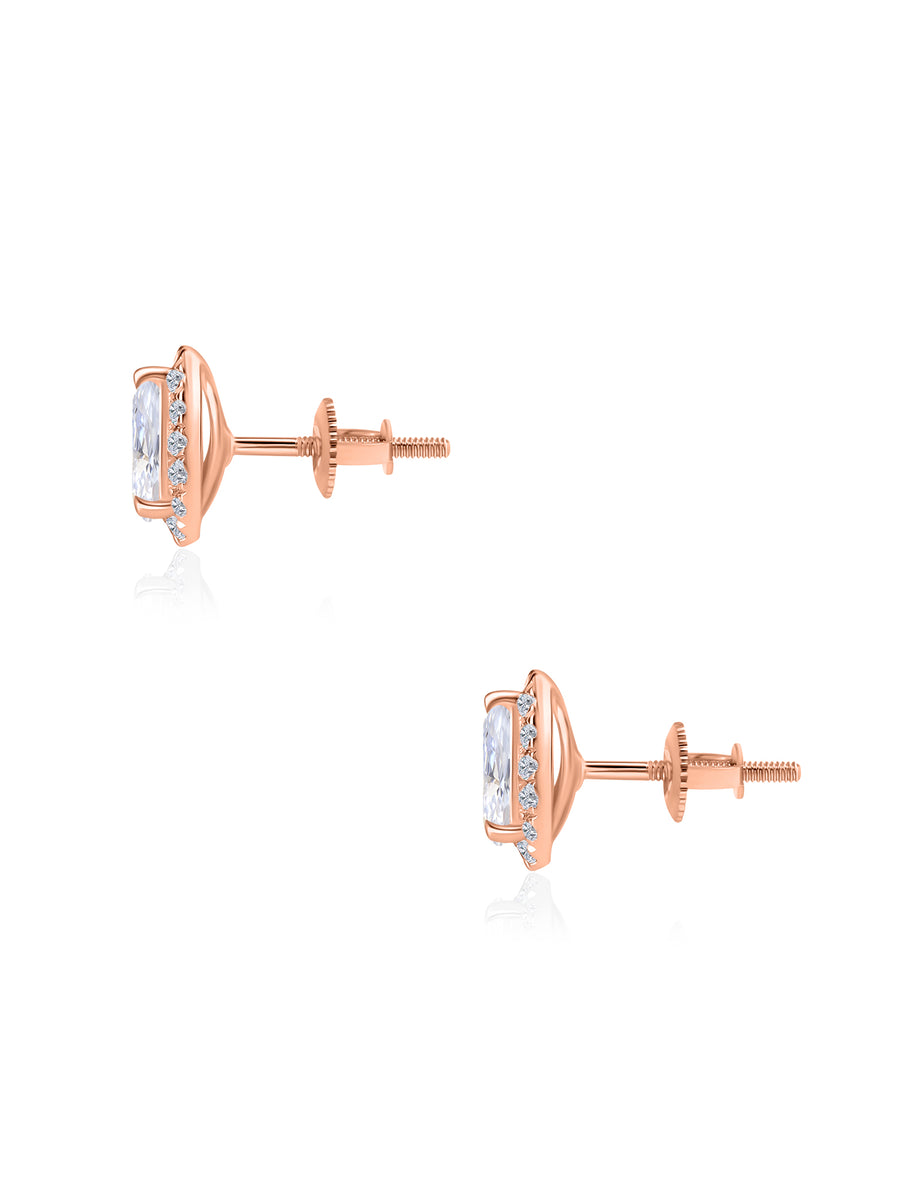 Luster Pear Lab Grown Diamond Stud Earrings