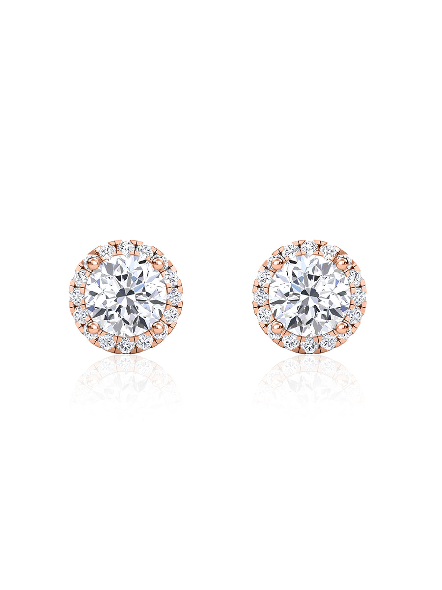 2 Carat Glow Lab Diamond Stud Earrings