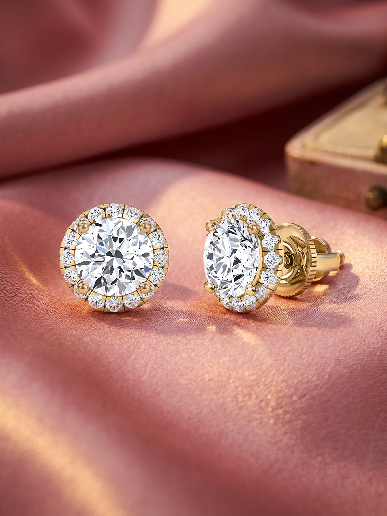 2 Carat Glow Lab Diamond Stud Earrings