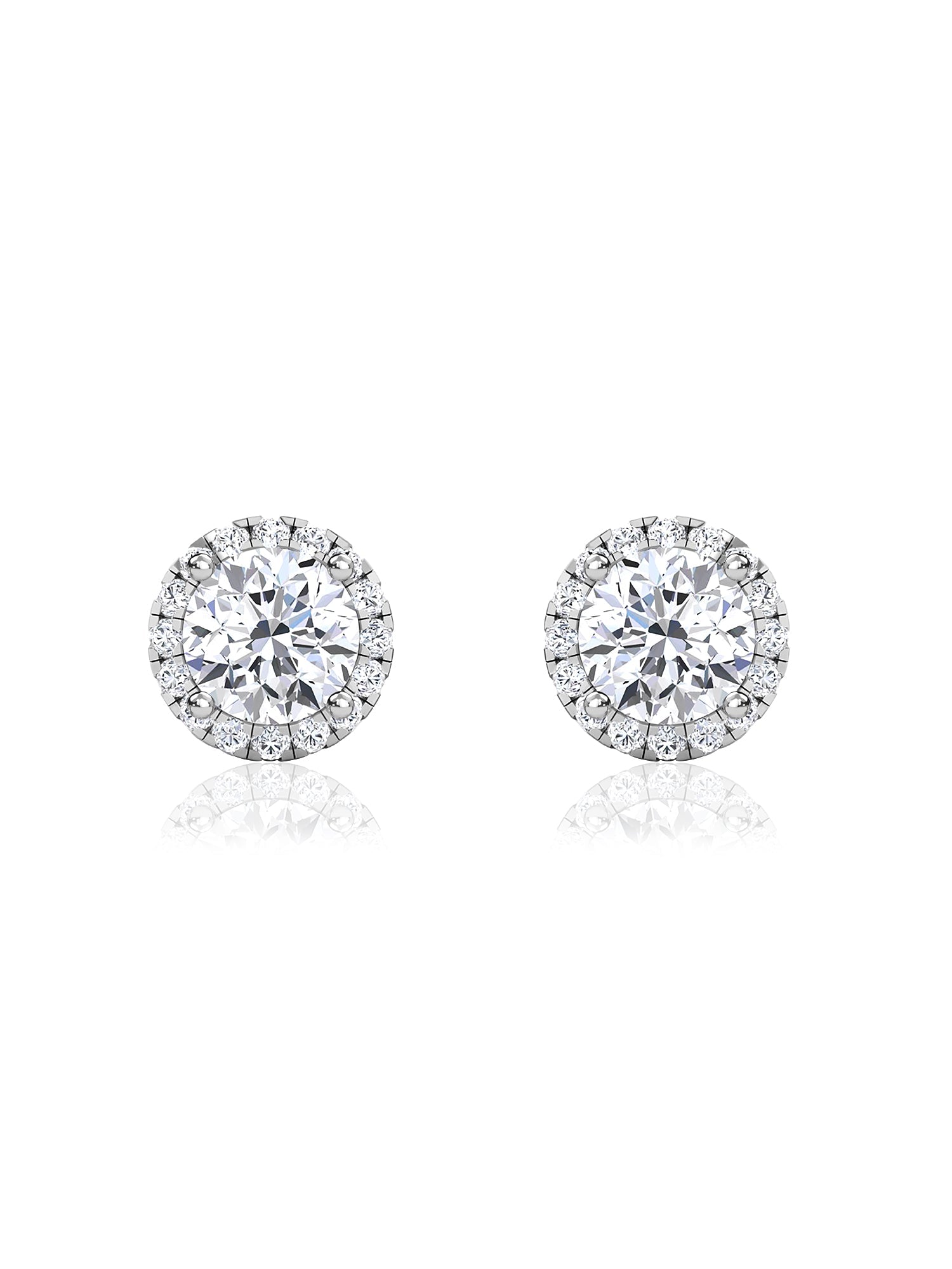 2 Carat Glow Lab Diamond Stud Earrings