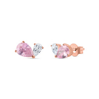 Pink Toi Et Moi Rose Gold Earring For Women
