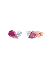 Red Toi Et Moi Rose Gold Earring For Women