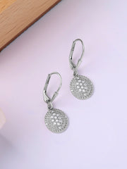 Radiant Round Sparkle Silver Drops