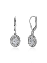 Radiant Round Sparkle Silver Drops