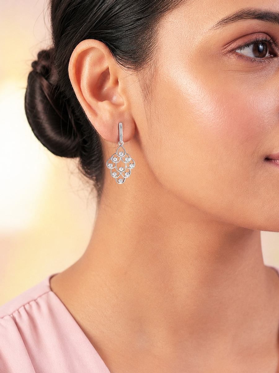 American Diamond Dangler earrings