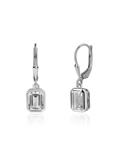 Graceful Gleam Silver Drop Earrings