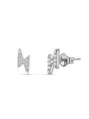 Electric Spark Lab Grown Diamond Gold Stud Earrings