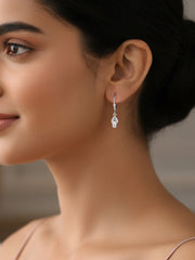 Whisper Shine Silver Drop Earrings