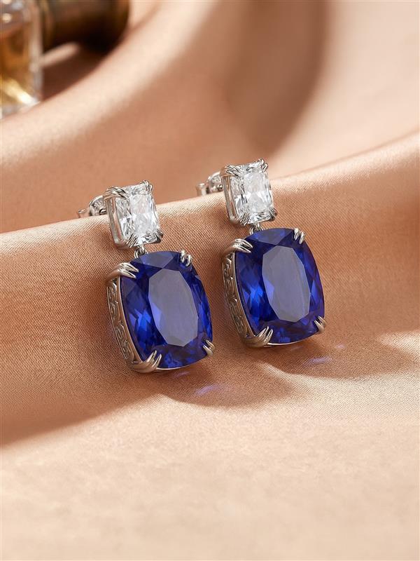 Midnight Tanzanite Glow Earrings