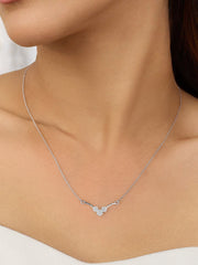 Three Flowers Necklace For Women