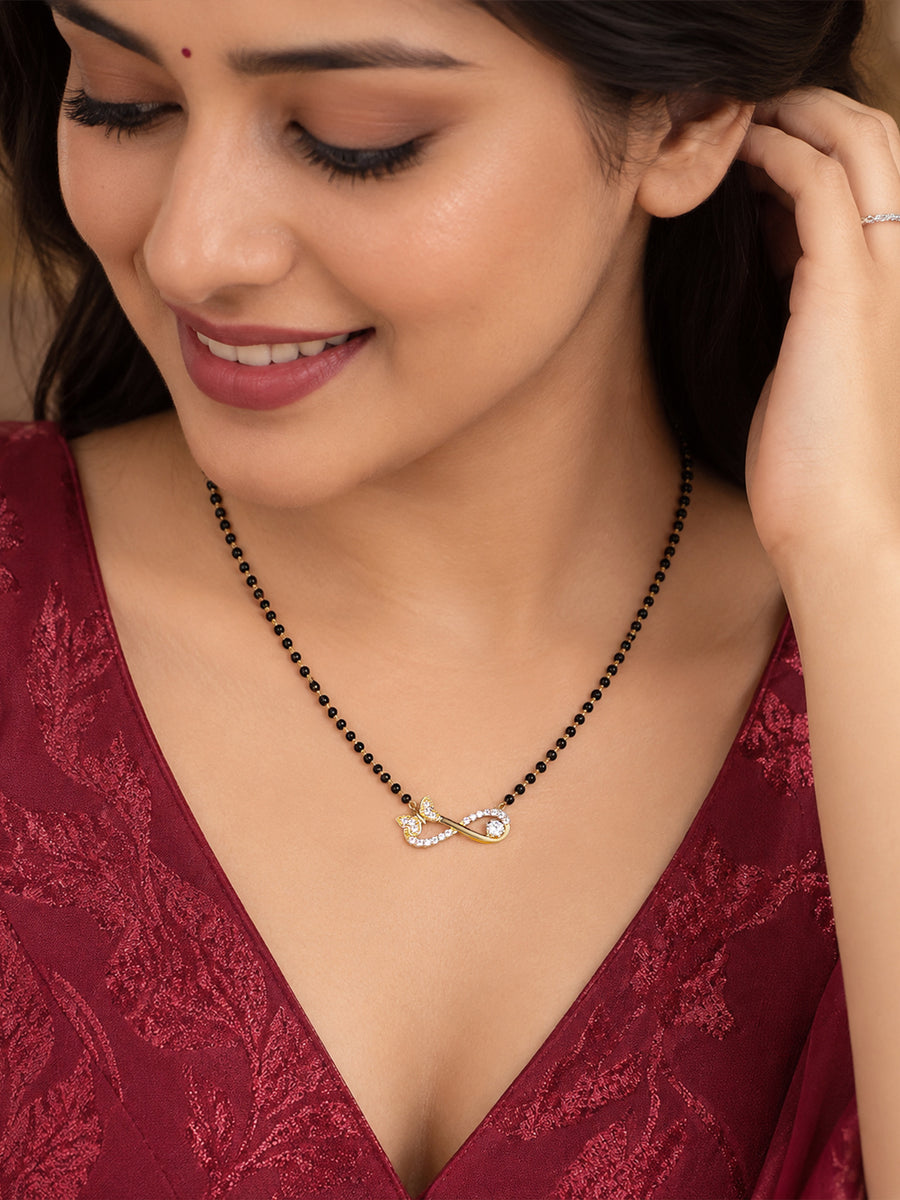 Infinite Love Gold-Plated Silver Mangalsutra For Wife