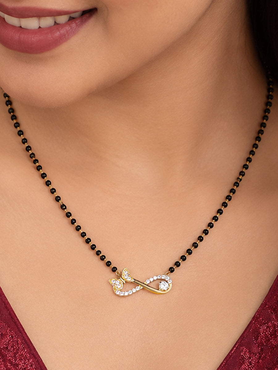 Infinite Love Gold-Plated Silver Mangalsutra For Wife