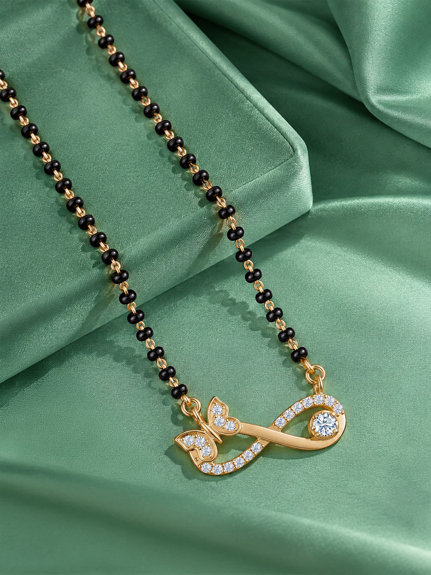 Infinite Love Gold-Plated Silver Mangalsutra For Wife