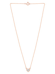Lab Grown Solitaire Heart Diamond Necklace