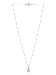 Lab Grown 0.5 Carat Solitaire Diamond Pendant With Chain