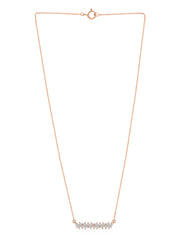 Lab Grown Diamond Baguette Necklace