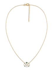 Heirloom Natural Green Emerald Pendant