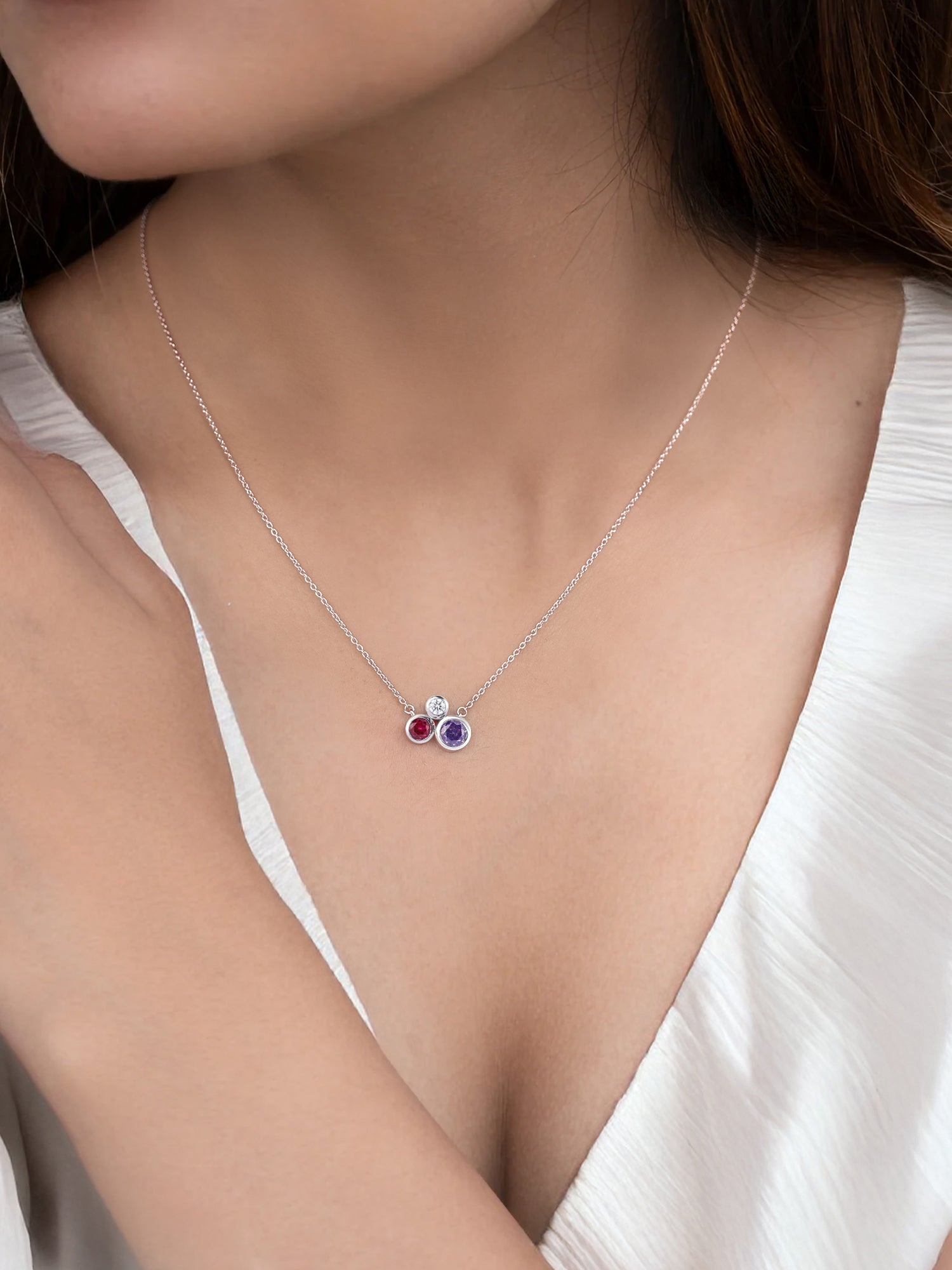 Trilogy Bubble Necklace