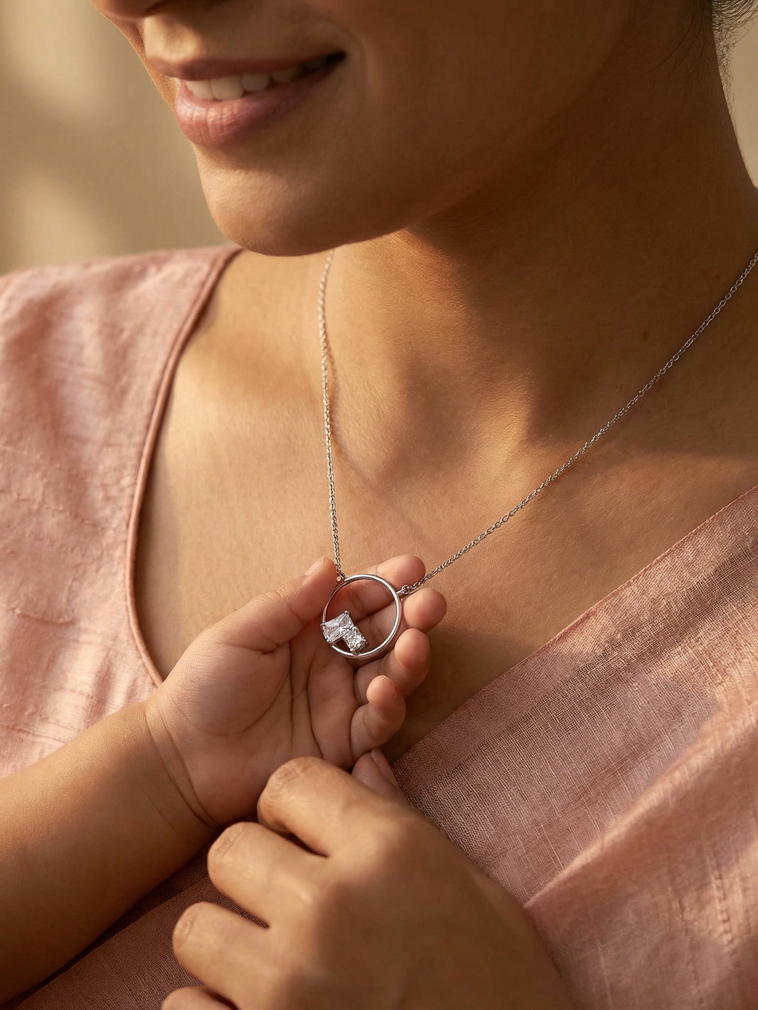 Toi Et Moi Circle Necklace