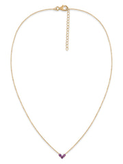 Amethyst Trio Pendant With Chain