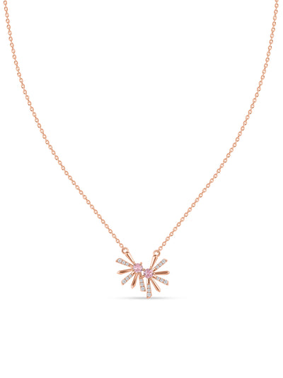 Daisy Rose Gold-Plated Pendant For Women
