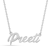 Personalised Name Silver Necklace for Women