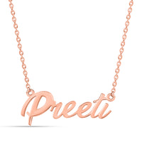 Rose Gold-Plated Personalised Name Necklace For Women