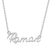 Customised Name Silver Necklace for Women
