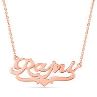 Rose Gold-Plated Name Necklace for Women