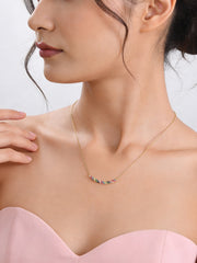Color Pops Gold Necklace For Women
