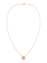 Radiant Bloom Lab Grown Diamond Gold Necklace