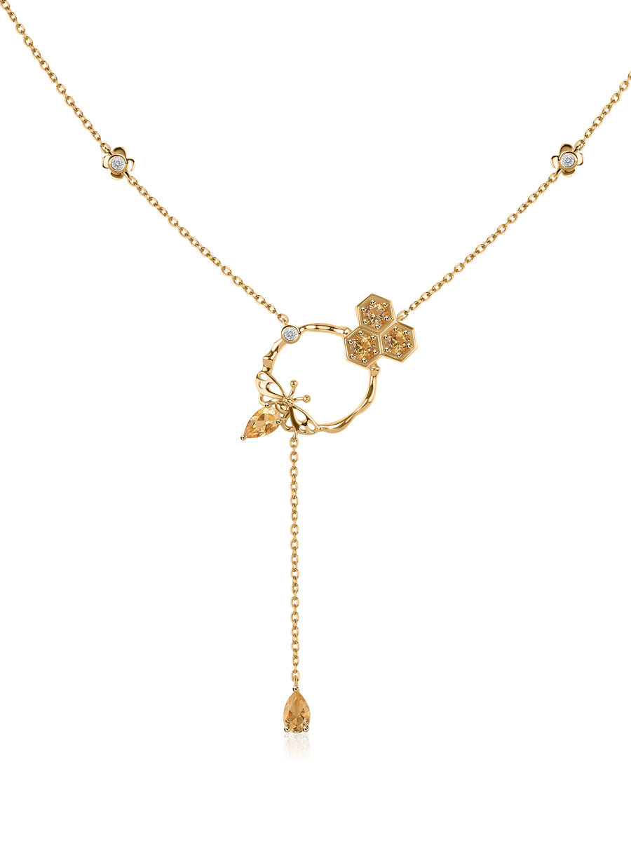 Honey Bloom Gold-Plated Silver Necklace