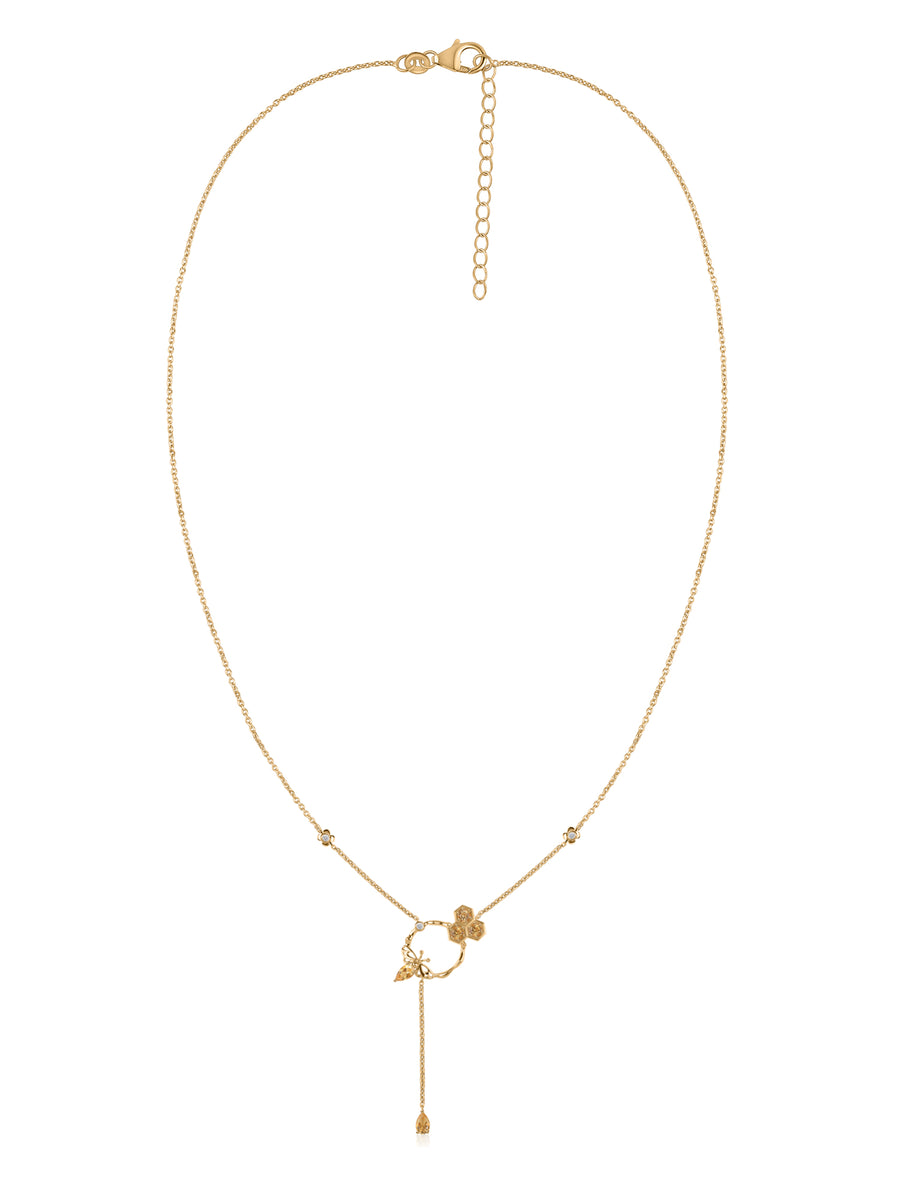 Honey Bloom Gold-Plated Silver Necklace