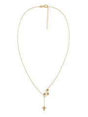 Golden Hive Honeycomb Necklace in Silver