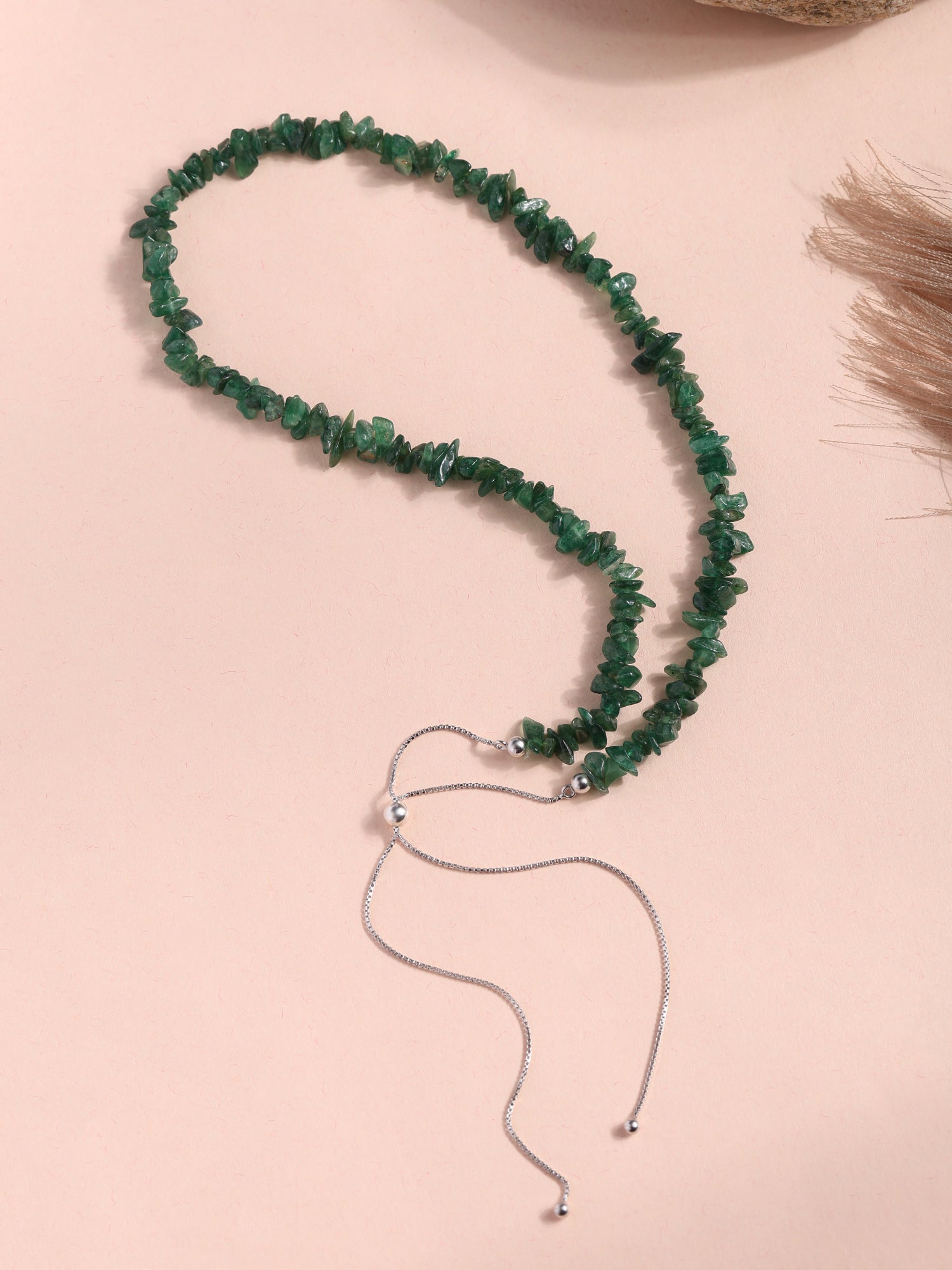 Aventurine Beads Bolo Necklace